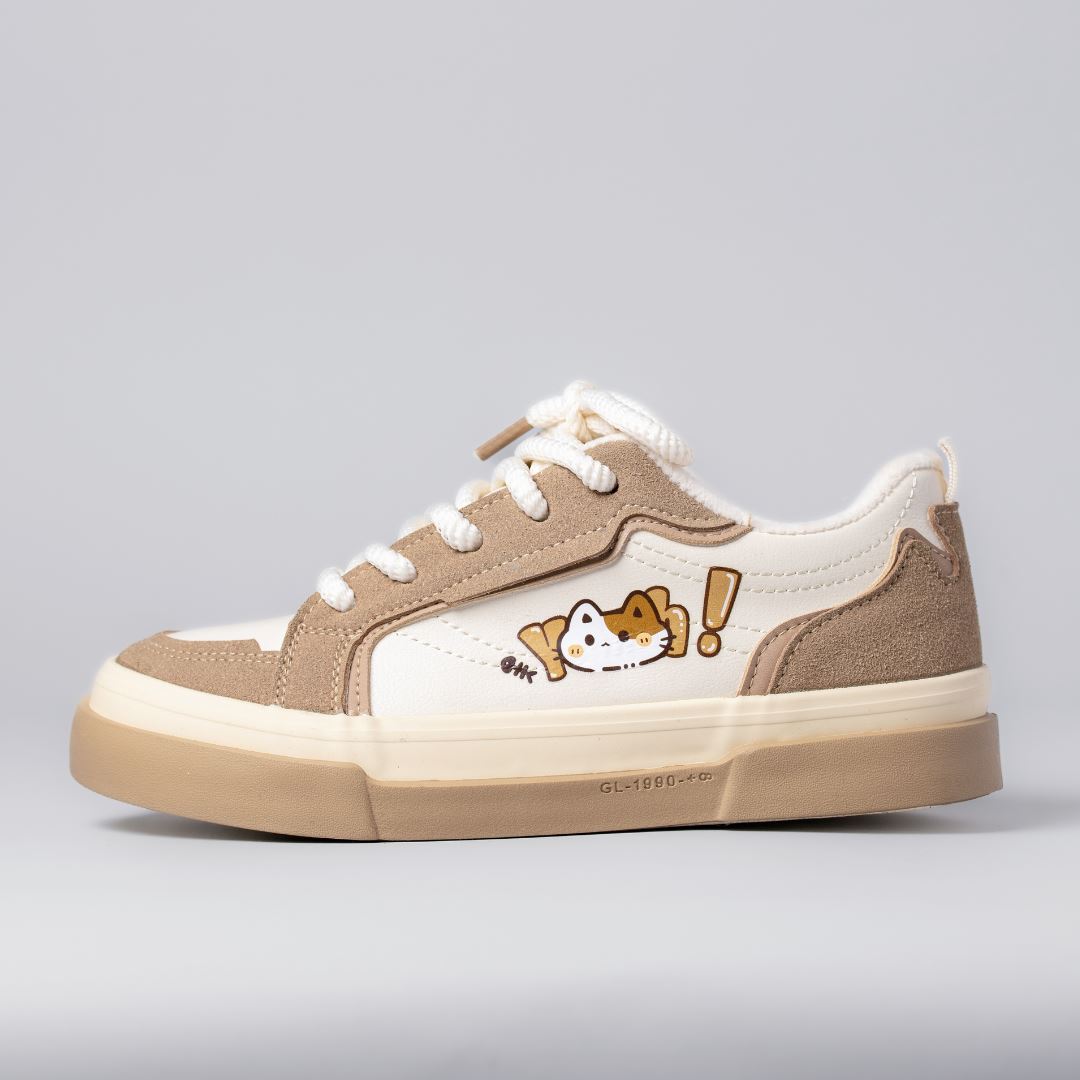 Kawaii Miao Kitty Comfy Casual Sneakers - Women&#39;s Bobo&#39;s House US 5 | EU 35 
