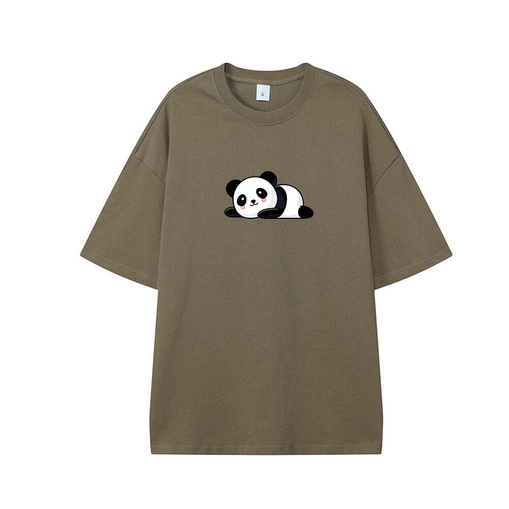 Bam Bam the Panda Oversized Drop Shoulder T-Shirt 0 Bobo&#39;s House Dusty concrete XS 