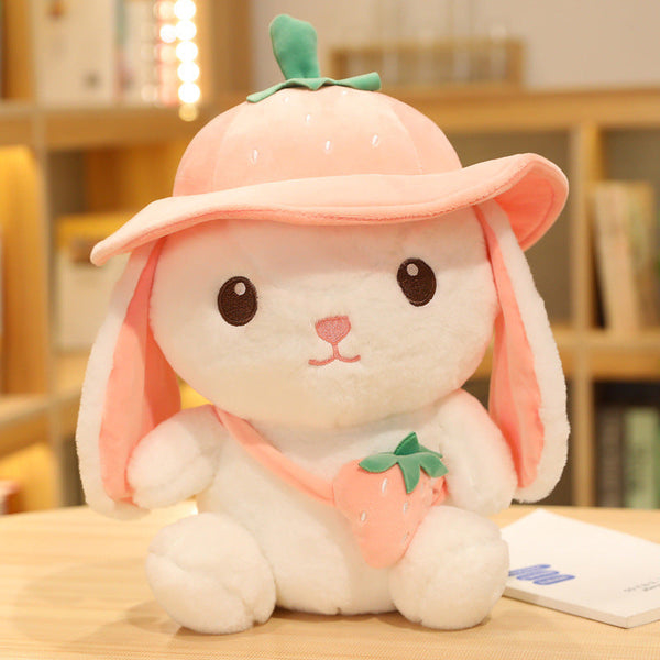 Valentine's Day Strawberry Love Bunny Plushies - Bobo's House