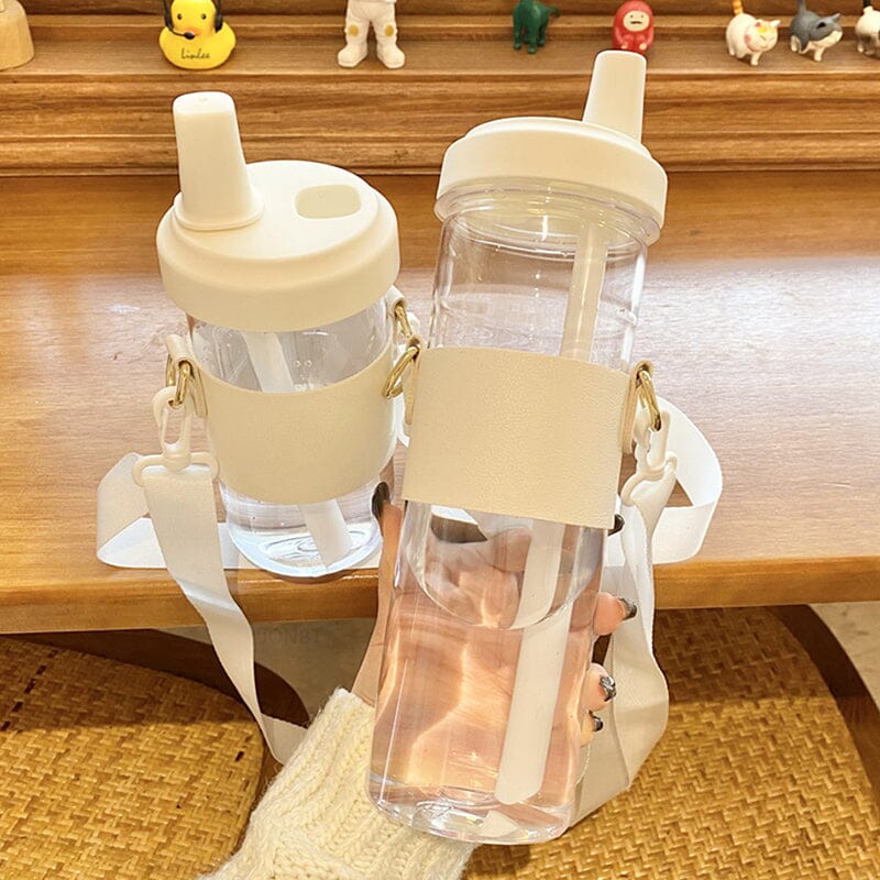 Milk Tea Cup With Straw For Women Simple And Portable Bottles Bobo&#39;s House 