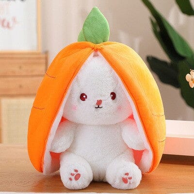 Peel-a-Bunny Fruit Plushies Pillows Bobo&#39;s House Strawberry Ear Bunny 18 cm 