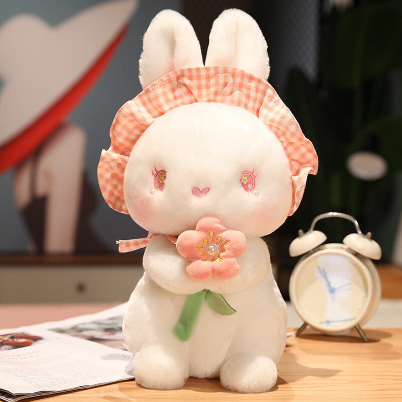 Ultra Soft Bunny Blossom Plushies Pillows Bobo&#39;s House Pink 30cm 