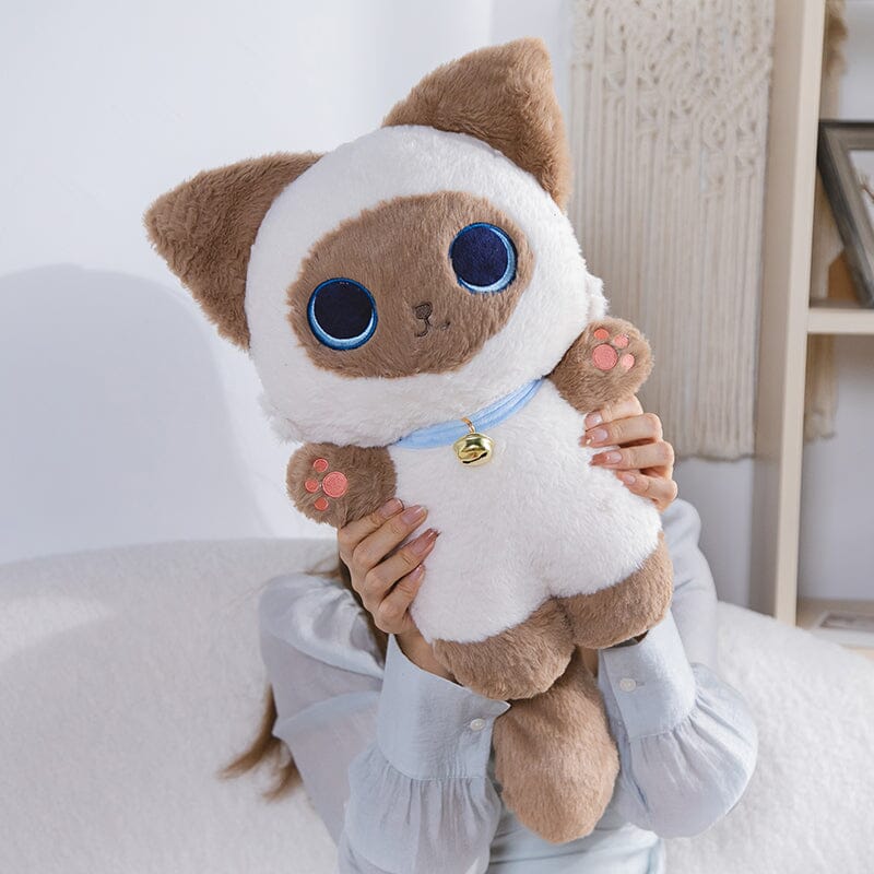 Ultra Soft Snuggle-Me Siamese Kitty Plushie - 35 cm Pillows Bobo&#39;s House 