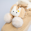 Cozy Bunny Ultra Chunky Beige Mid Top Shoes - Women's