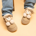 Cozy Bunny Ultra Chunky Beige Mid Top Shoes - Women's