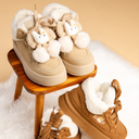 Cozy Bunny Ultra Chunky Beige Mid Top Shoes - Women's
