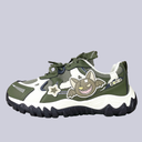 Dark Kawaii Demon Olive Chunky Sneakers - Women's