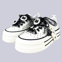 Dark Romance Polka Dot Cat Platform Sneakers – Women's