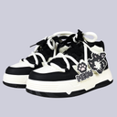 Pixel Meow Chunky Mid Top Shoes - Women's