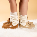 Cozy Kitty Ultra Chunky Brown Mid Top Shoes - Women's