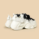 Black Bow Crystal Dark Kawaii Chunky Sneakers – Unisex