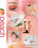 Sweet Juicy Peach Print Chunky Sneakers - Women's