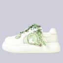 Matcha Dino Rawr Chunky Mesh Platform Sneakers – Women's