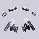 Black Kiko Dark Kawaii Charm Set