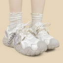 Ultra Chubby Kabbu Sharku Cream Chunky Sneakers – Women's