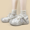 Ultra Chubby Kabbu Sharku Cream Chunky Sneakers – Women's