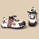 Dark Mocha Magic Deer Chunky Sneakers - Women's