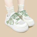 Matcha Dino Rawr Chunky Mesh Platform Sneakers – Women's