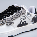 Chunky Hungry Crocodile Casual White Sneakers - Unisex