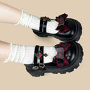Gothic Bat Kawaii Chunky Mary Janes – Women's