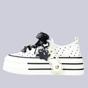 Dark Romance Polka Dot Cat Platform Sneakers – Women's