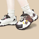 Dark Mocha Magic Deer Chunky Sneakers - Women's