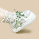 Matcha Dino Rawr Chunky Mesh Platform Sneakers – Women's