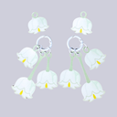 Lily of the Valley Kawaii Charm Set