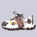 Dark Mocha Magic Deer Chunky Sneakers - Women's