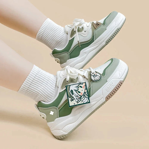 Adventurous Girly Chunky Green Shoes - Women's Bobo's House US 5 | EU 35 