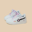 Amy and Michael Fashion Women White Sneakers Lovely Girls Students Leather Casual Sports Trainers Female Flat Skateboard Shoes Bobo's House 