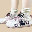 Angel Neko Star White Mesh Sneakers – Women’s Cat Bobo's House 