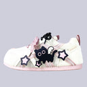 Angel Neko Star White Mesh Sneakers – Women’s Cat Bobo's House 