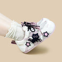 Angel Neko Star White Mesh Sneakers – Women’s Cat Bobo's House 