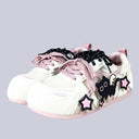 Angel Neko Star White Mesh Sneakers – Women’s Cat Bobo's House US 5 | EU 35 