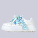 Baby Blue Milk Carton and Candy Chunky Casual Sneakers – Women's Food Bobo's House US 5 | EU 35 