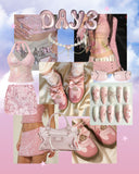 Balletcore Pretty Pink Bow Heart Sneakers - Women's Bobo's House 