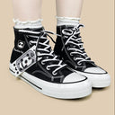 Bamboo Only Panda High Top Canvas Shoes - Unisex Bear Bobo's House 