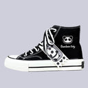 Bamboo Only Panda High Top Canvas Shoes - Unisex Bear Bobo's House M 3 | W 5 | EU 35 