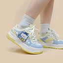 Beary Bright Chunky Casual White Sneakers - Women's Bobo's House 