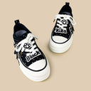 Black Kiko Polka Dot Kawaii Platform Canvas Sneakers – Women's Cat Bobo's House 