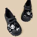 Black Skull Bow Dark Kawaii Chunky Mary Jane – Women's Ghost Bobo's House 