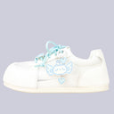 Blue Pixel Cat Charm White Mesh Sneakers – Women’s Cat Bobo's House 