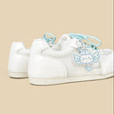 Blue Pixel Cat Charm White Mesh Sneakers – Women’s Cat Bobo's House 