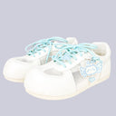 Blue Pixel Cat Charm White Mesh Sneakers – Women’s Cat Bobo's House US 5 | EU 35 