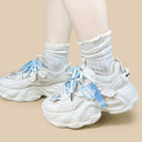 Blue Pixel Cat Cloud Chunky Sneakers - Unisex Cat Bobo's House 