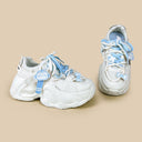 Blue Pixel Cat Cloud Chunky Sneakers - Unisex Cat Bobo's House 