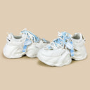 Blue Pixel Cat Cloud Chunky Sneakers - Unisex Cat Bobo's House 