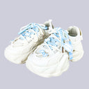 Blue Pixel Cat Cloud Chunky Sneakers - Unisex Cat Bobo's House M 3 | W 5 | EU 35 