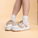 Boba Lovin Chubby Kitty White Sneakers - Women's Cat Bobo's House 